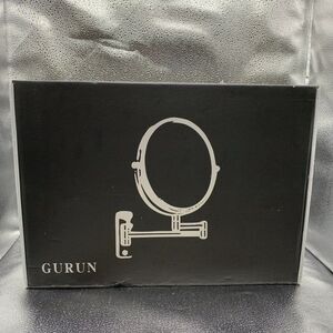 DOWN GURUN 8.5 inch Square Makeup Mirror w/ Lights LED Chrome Finish Silver SU87